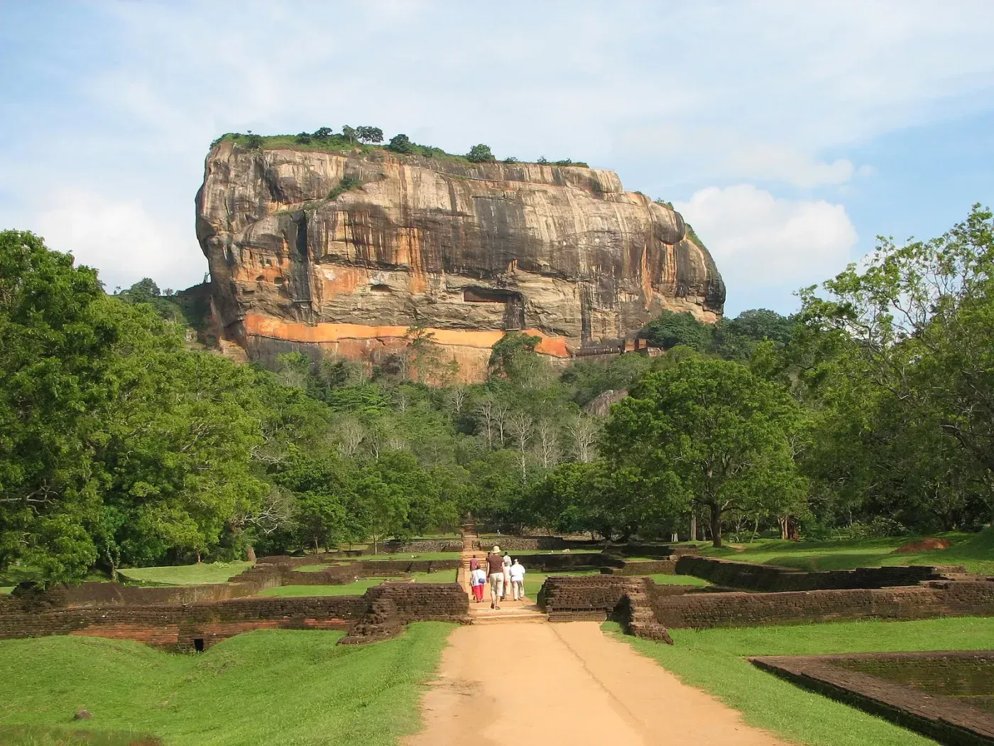 Sigiriya Rock Fortress rising above the jungle